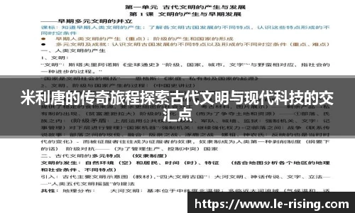 米利唐的传奇旅程探索古代文明与现代科技的交汇点